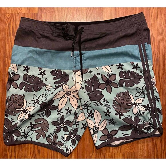 O'Neill Other - O'Neill Board Shorts Mens 40 8" Colorblock Floral Beach Swim Trunks